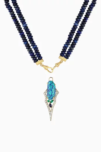 Kasbah Statement Necklace in 18kt Yellow Gold