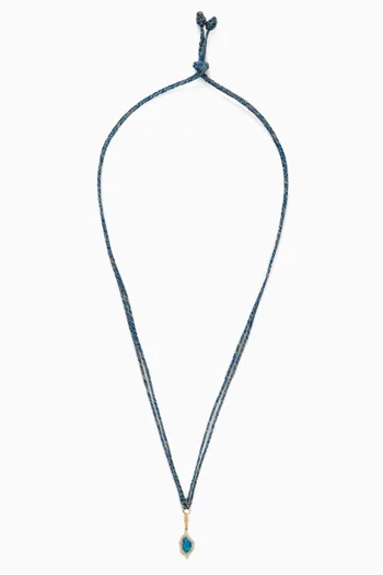 Kasbah Adjustable Thread Necklace in 18kt Yellow Gold