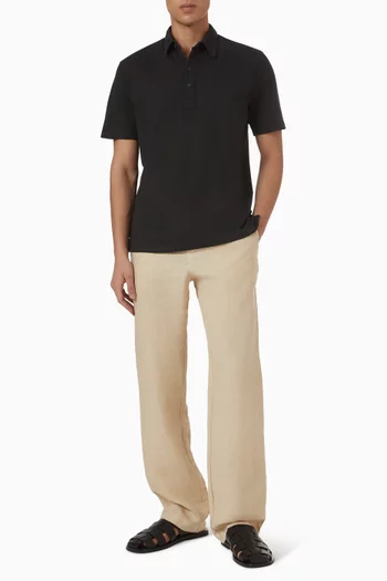 Polo Shirt in Linen