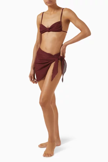 سارونغ قصير كروشيه