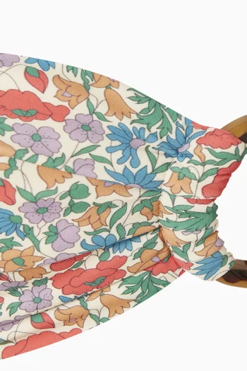 Tori Floral Bandeau Bikini Top