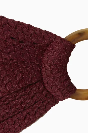 Tori Crochet Bandeau Bikini Top