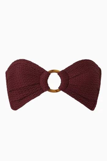 Tori Crochet Bandeau Bikini Top