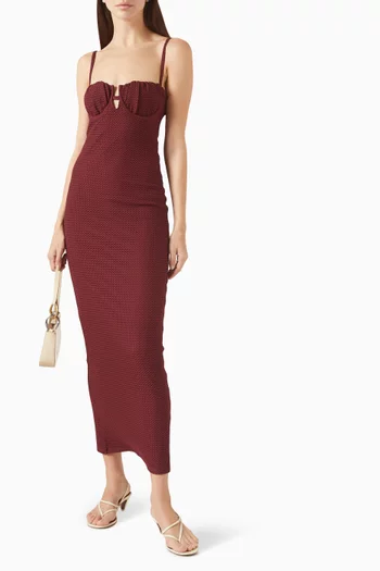 Petal Long Slip Dress