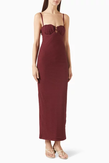 Petal Long Slip Dress