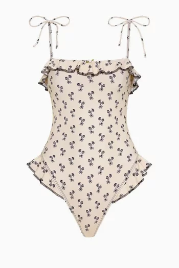 Jacelyn Ruffle One-piece Swimsuit