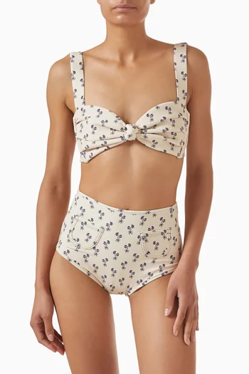 Hayden Pleated Bikini Top