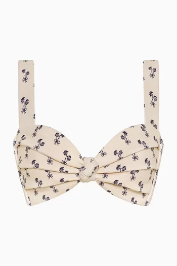 Hayden Pleated Bikini Top