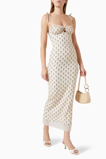 Petal Long Slip Dress