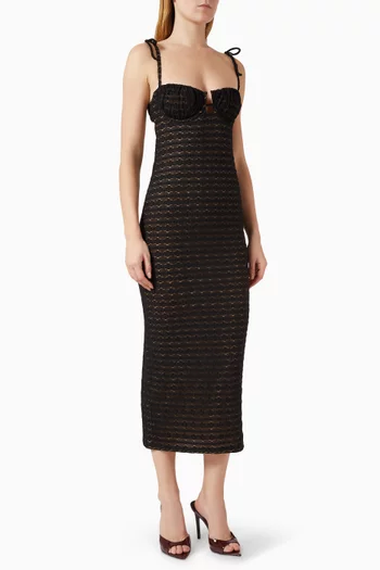 Petal Long Slip Dress