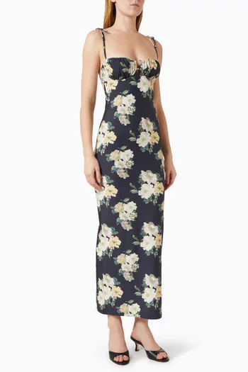 Petal Long Slip Dress