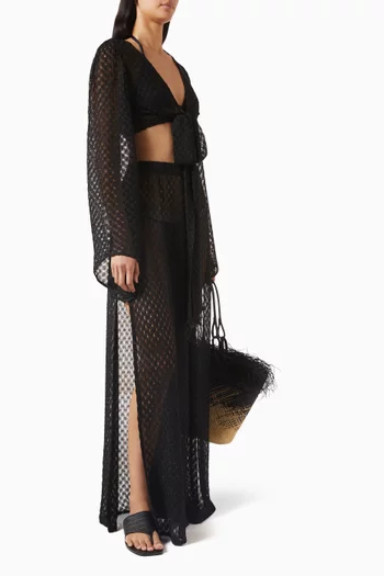 Beach Zig-zag Cover-up Pants