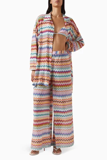 Zig-zag Oversized Shirt