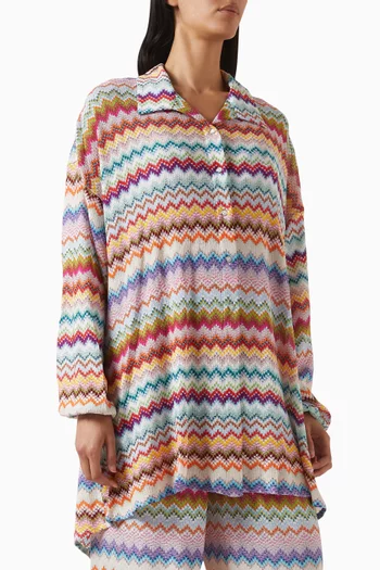 Zig-zag Oversized Shirt