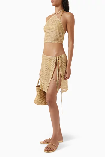 Mini Pareo in Viscose-knit