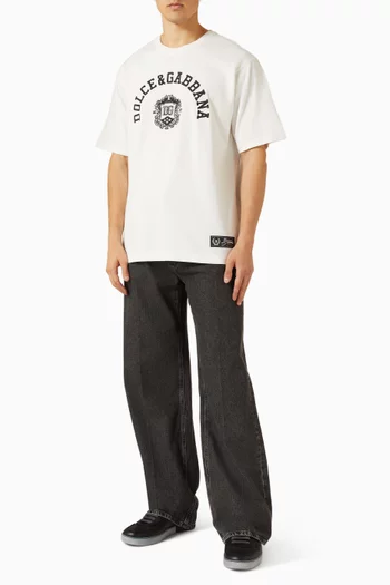 Embroidery T-shirt in Cotton