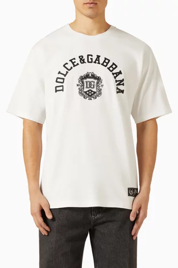 Embroidery T-shirt in Cotton