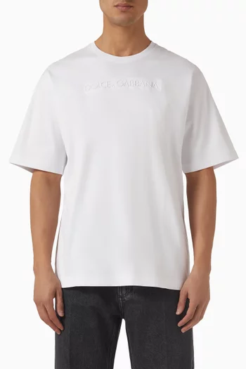 Logo Patch T-shirt in Cotton