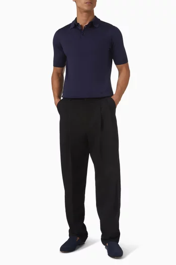 تي شيرت بولو منسوج من القطن