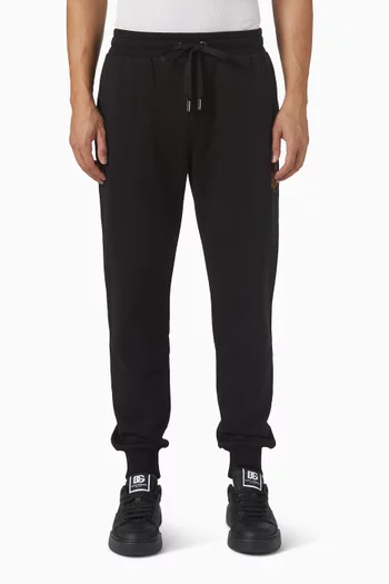 بنطال رياضي برقعة شعار الماركة بتصميم دروع الفروسية قطن جيرسيه