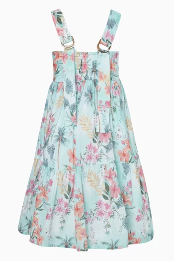 Milana Print Sun Dress in Cotton