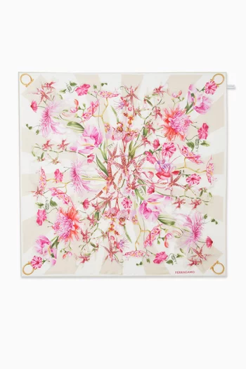 Gaia-print Scarf in Silk