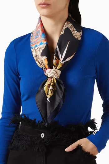 India-print Scarf in Silk