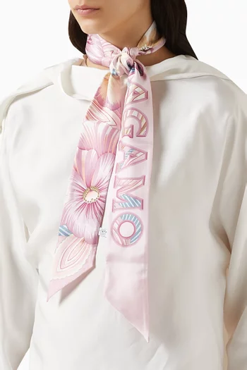 Brezza-print Bandeau in Silk