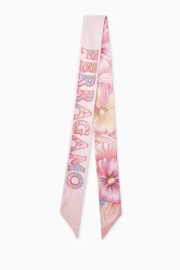 Brezza-print Bandeau in Silk