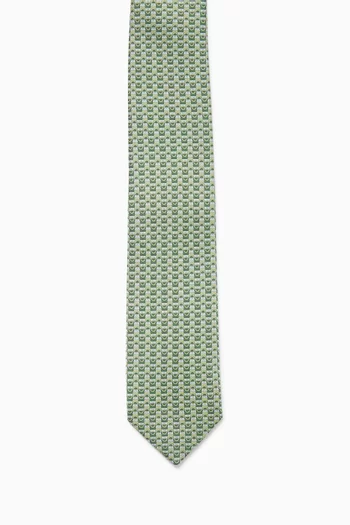 Gancini Tie in Silk