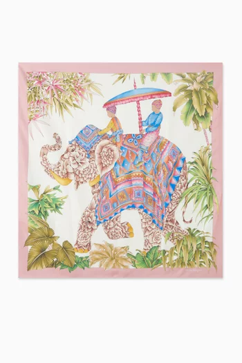 India-print Scarf in Silk
