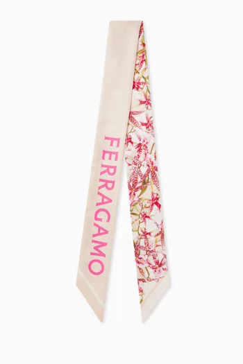 Gaia-print Bandeau in Silk