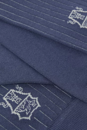 جوارب بخطوط بألوان تشوك قطن