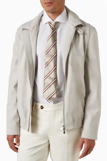 ربطة عنق مخططة حرير