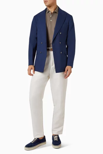 تي شيرت بولو بشعار الماركة قطن