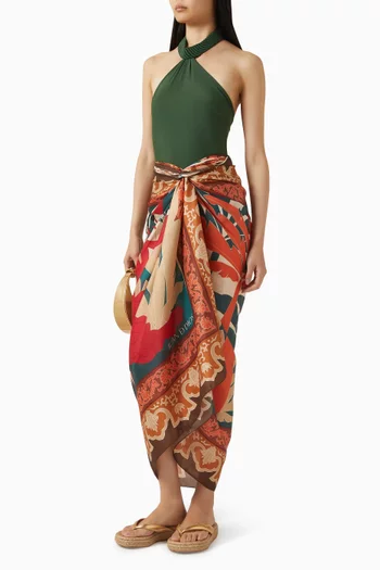 سارونغ دو لا فاليز قطن وحرير