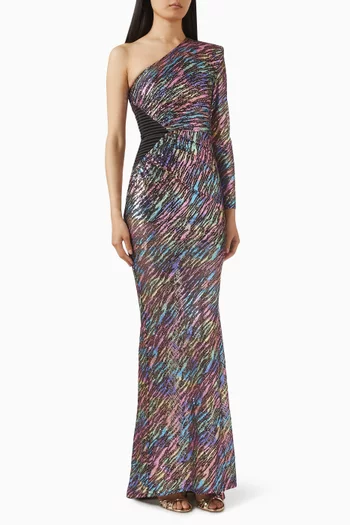 Entity Sequin-embellished Gown