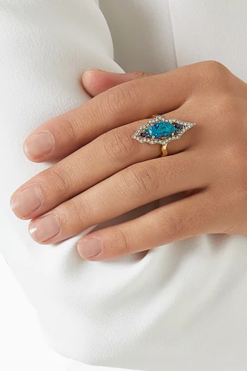 Kasbah Statement Ring in 18kt Yellow Gold