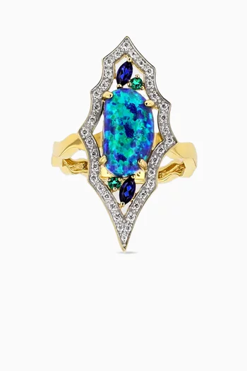 Kasbah Statement Ring in 18kt Yellow Gold