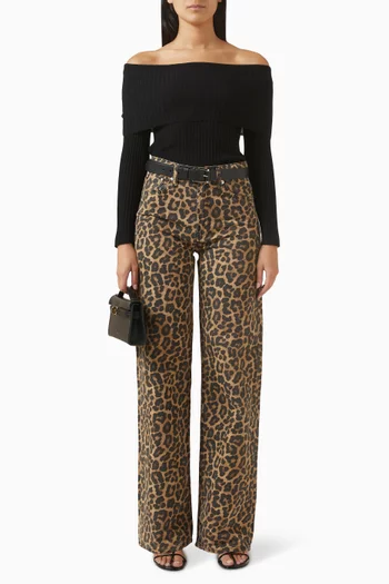 Kira Off-shoulder Sweater in Wool Blend