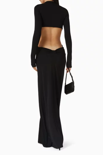 Gisella Cut-out Dress in Jersey