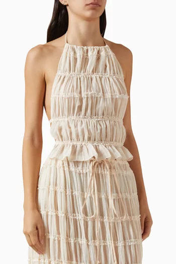 Juliette Halterneck Top in Georgette