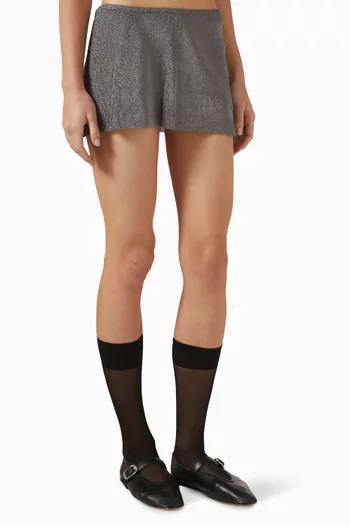 Jewels Mini Skirt in Knit