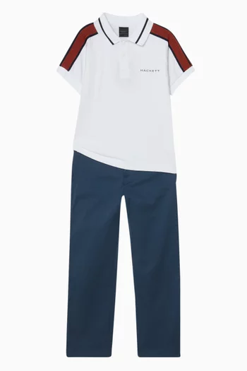 Colour-block Polo Shirt