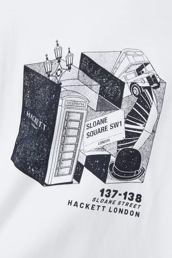 تي شيرت بشعار الماركة قطن جيرسيه