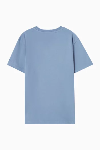 تي شيرت بشعار الماركة الصغير قطن جيرسيه