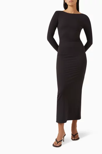 365 Cupro Plunge Dress