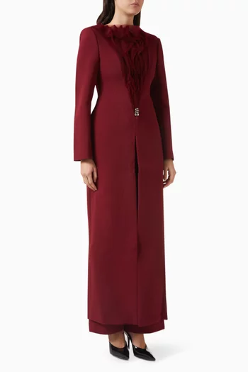 معطف كارمن قماش بدل تويل