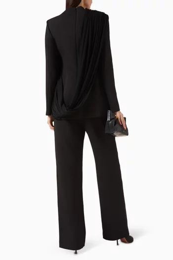 جاكيت نايرا بدرابيه قماش بدل تويل