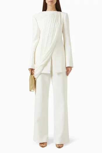 جاكيت نايرا بدرابيه قماش بدل تويل